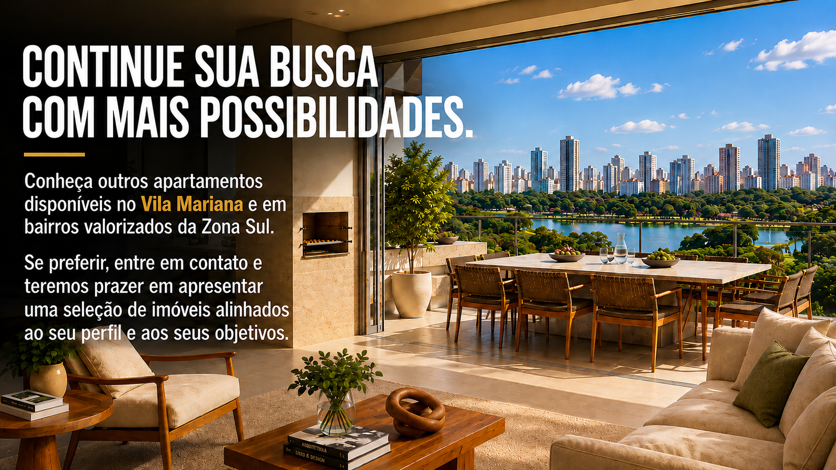 Conheça outros apartamentos na Vila Mariana e imóveis selecionados na Zona Sul de São Paulo